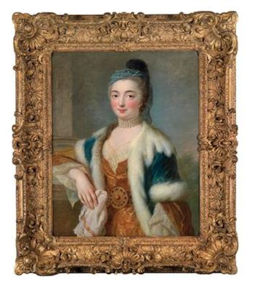 Porträt einer dame als Sultanin by Jean François de Troy