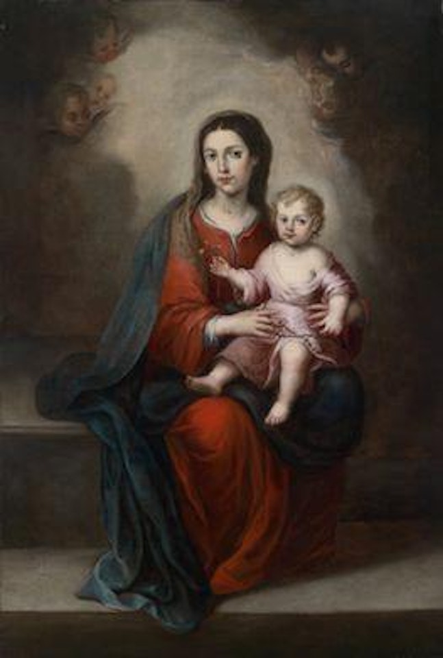 Rosenkranzmadonna by Bartolomé Esteban Murillo