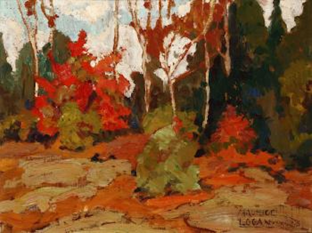 Palo Alto, fall landscape by Maurice Logan