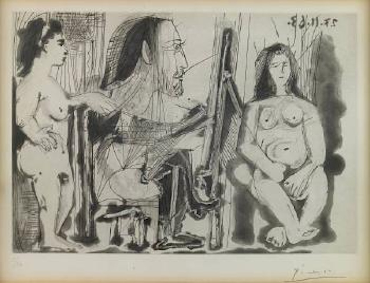 Dans l'Atelier (B. 1138; Ba. 1138) by Pablo Picasso