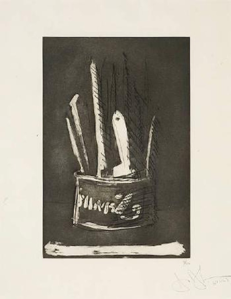 Paint Brushes, from 1st Etchings, 2nd State (F. 81; ULAE 58) by Jasper Johns
