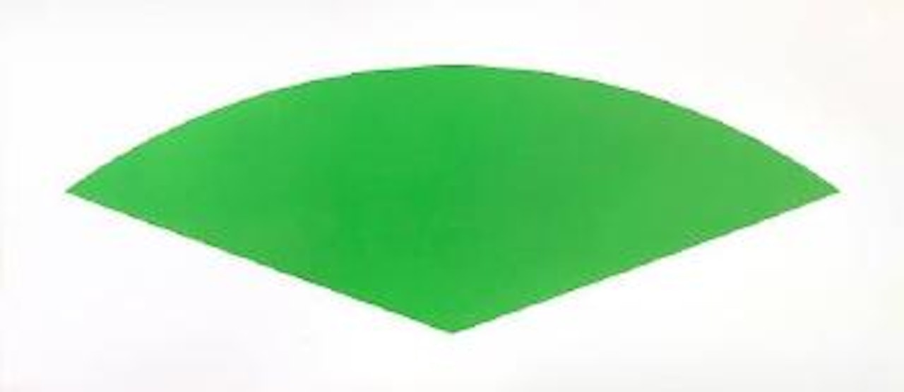 Green Curve (State ll) (G. 1354) by Ellsworth Kelly
