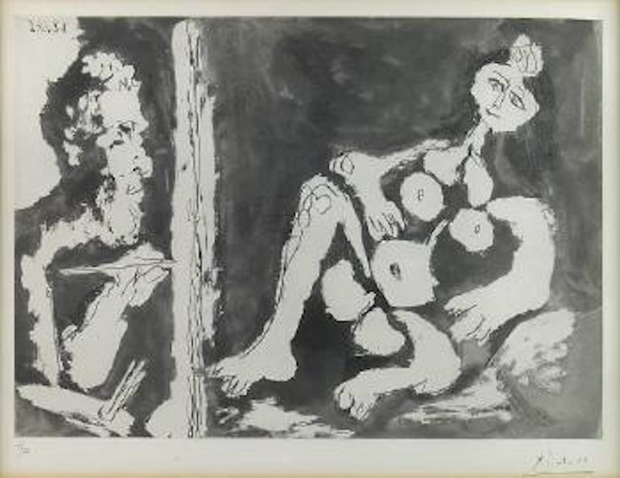 Peintre et Modèle (B. 1161; Ba. 1150) by Pablo Picasso