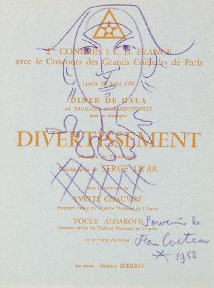Divertissement by Jean Cocteau