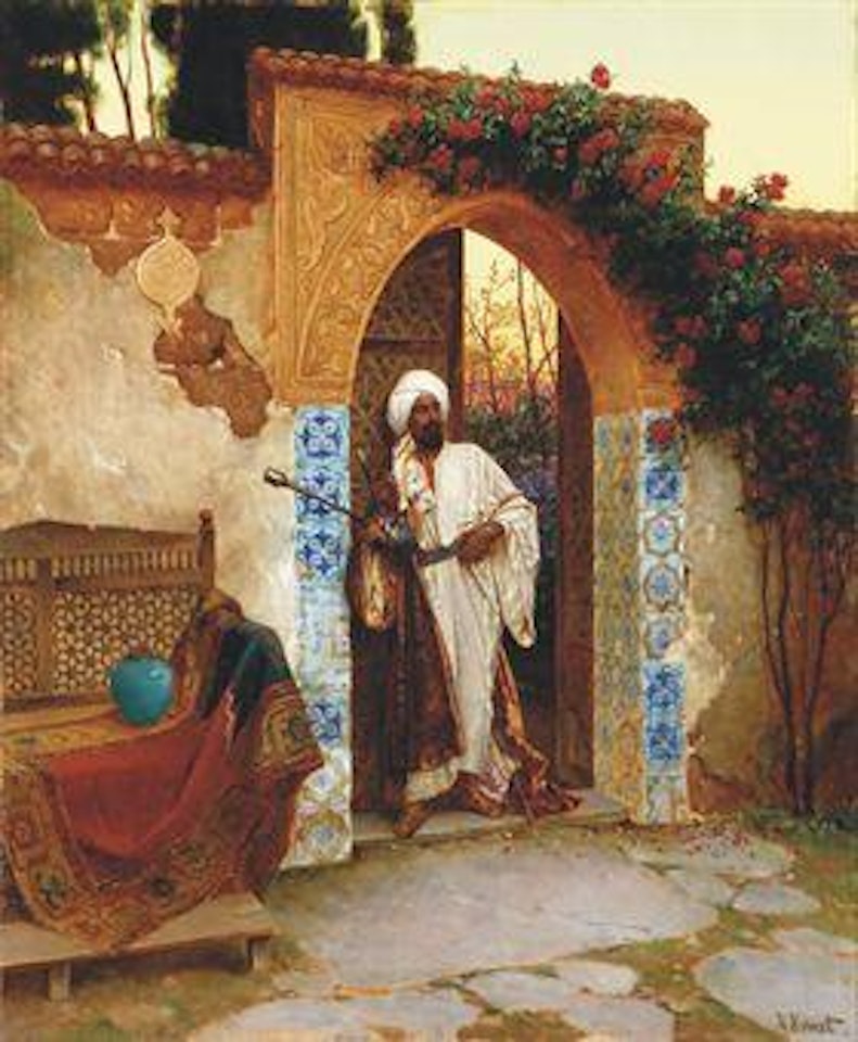 By the entrance by Rudolf Ernst