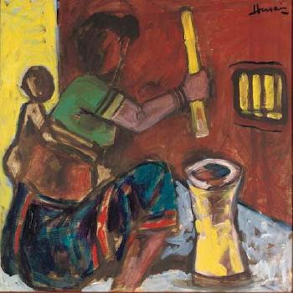 Untitled (Peasant Woman) by M.F. Husain