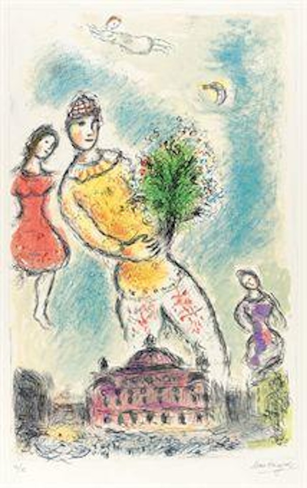 Dans le Ciel de l'Opéra (M. 973) by Marc Chagall