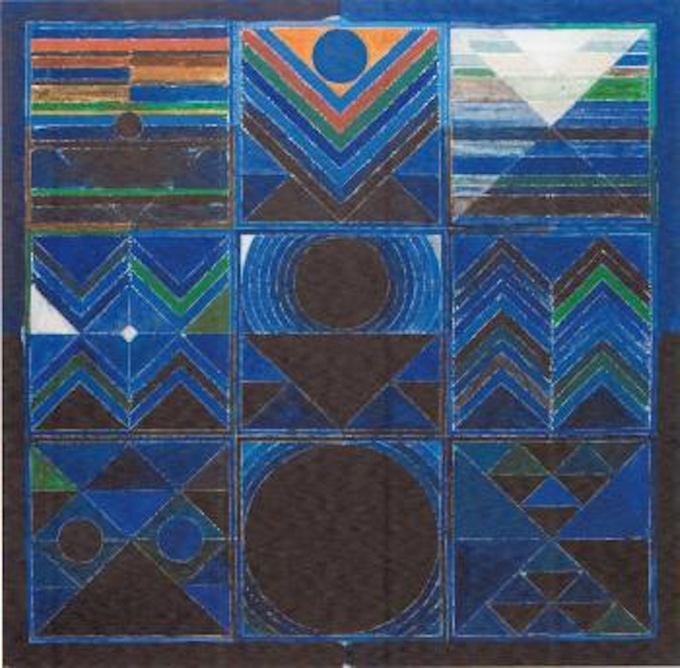 Germination blue by Sayed Haider Raza