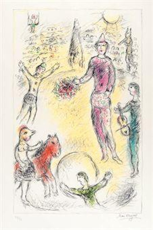 Clowns musiciens (M. 978) by Marc Chagall