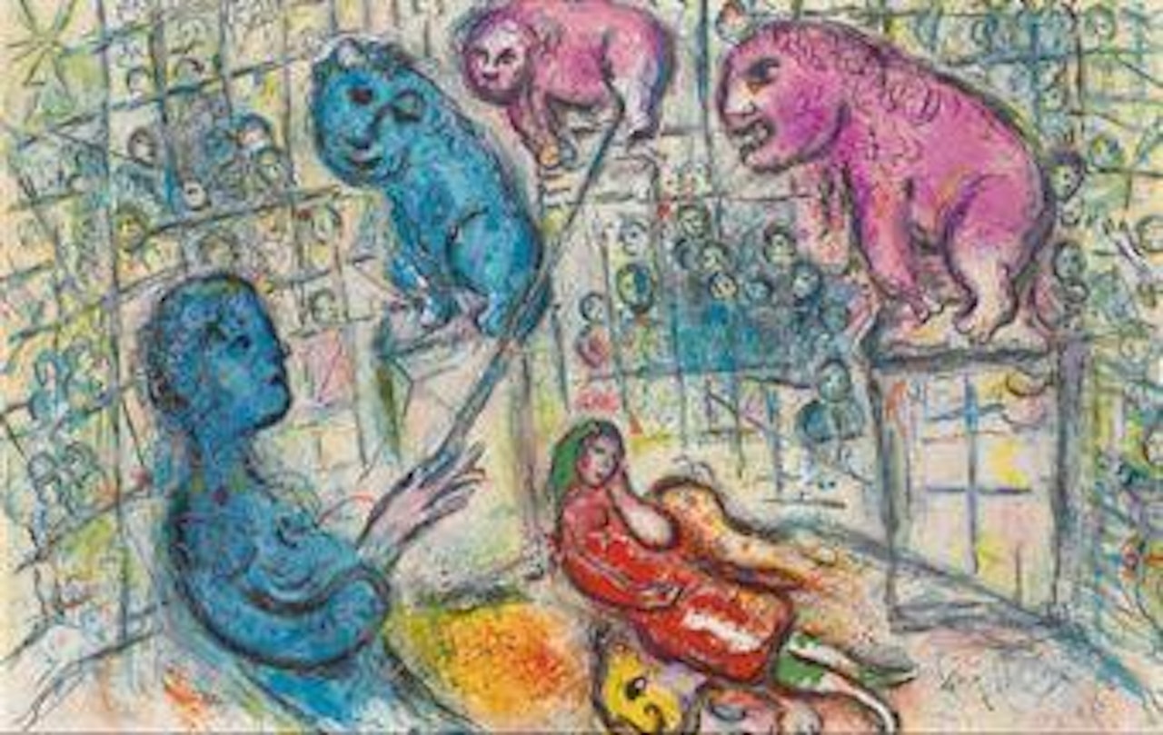 Cirque: one plate (M. 506; see C. books 68) by Marc Chagall