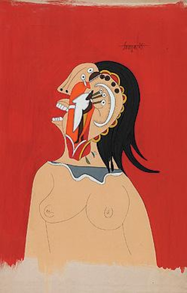 Head of a woman by Francis Newton Souza