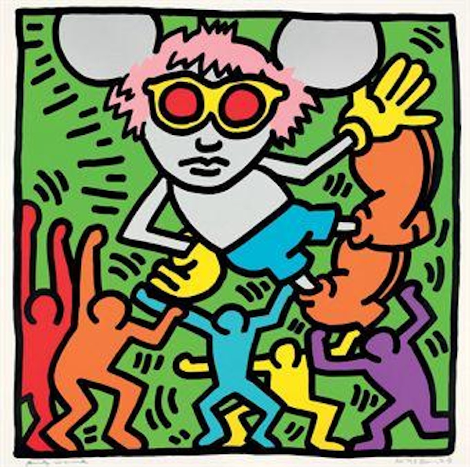 Andy Mouse: one plate (Littmann p.68) by Keith Haring by Andy Warhol