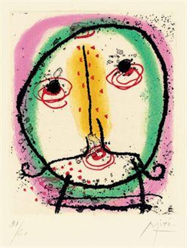 Suite: La Bague d'Aurore: one plate (D. 138; see C. books 45) by Joan Miró