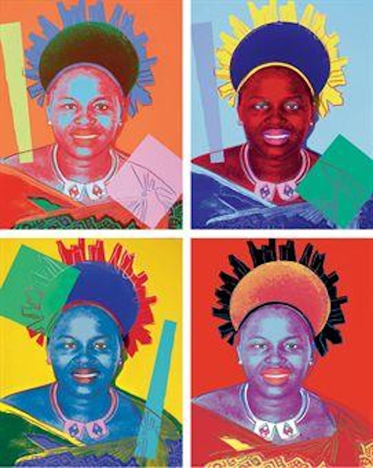 Reigning Queens (Royal Edition): Queen Ntombi Twala of Swaziland (F. & S. II.346A-349A) by Andy Warhol