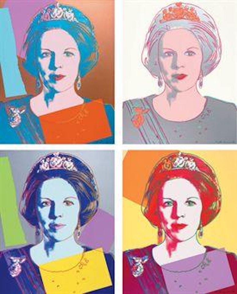 Reigning Queens (Royal Edition): Queen Beatrix of the Netherlands (F. & S. II.338A-341A) by Andy Warhol