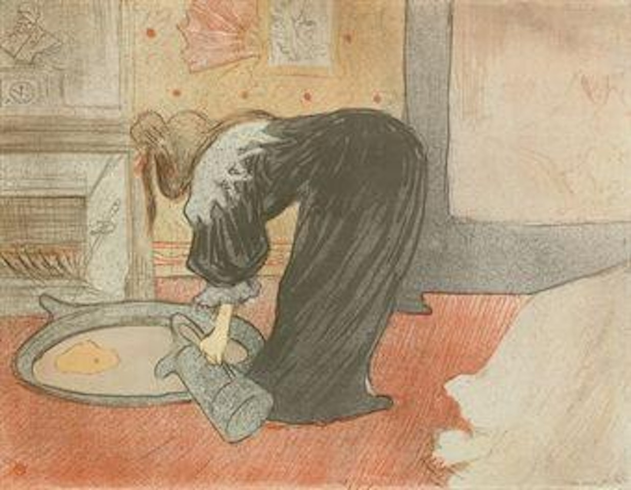 Femme au Tub, from Elles (D. 183; W. 159; Adr. 175) by Henri de Toulouse-Lautrec