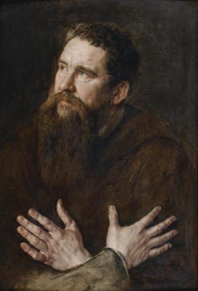 Etude d'homme barbu by Antwerp School by Adriaen Thomas Key