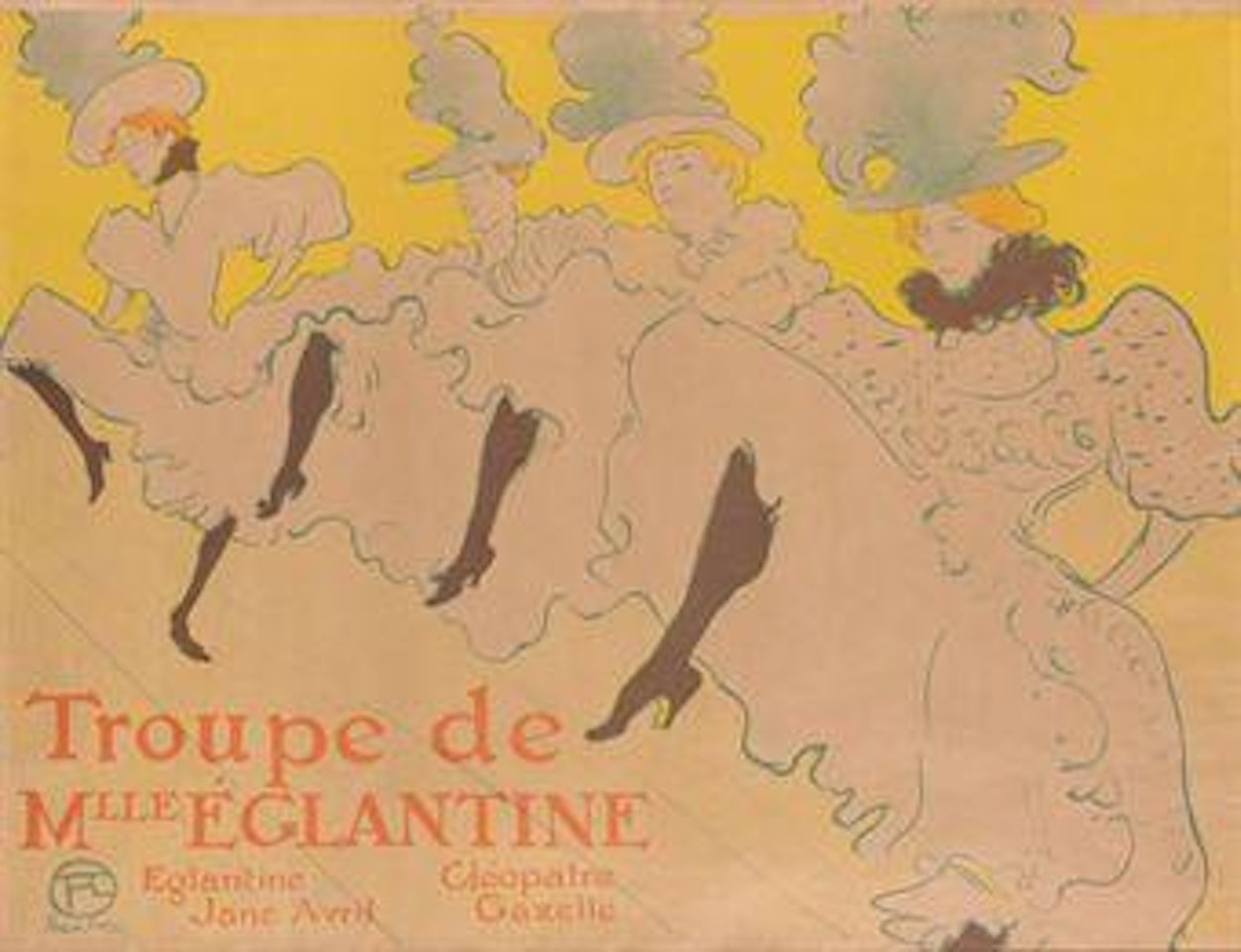 La Troupe de Mademoiselle Eglantine (D 361; W P21; Adr 162) by Henri de Toulouse-Lautrec