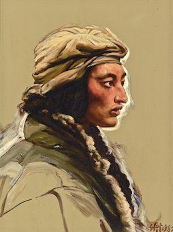 Man with White Scarf by Chen Danqing