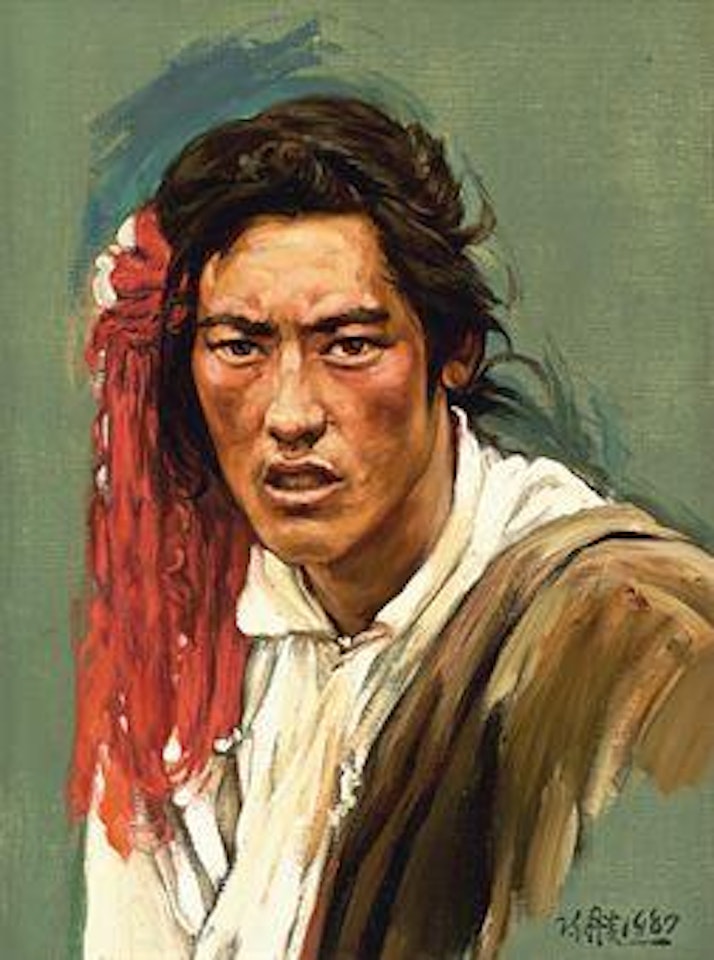 Man with Red Scarf by Chen Danqing