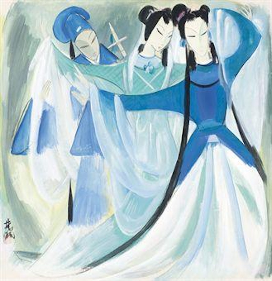 Peking Opera Ballet by Lin Fengmian