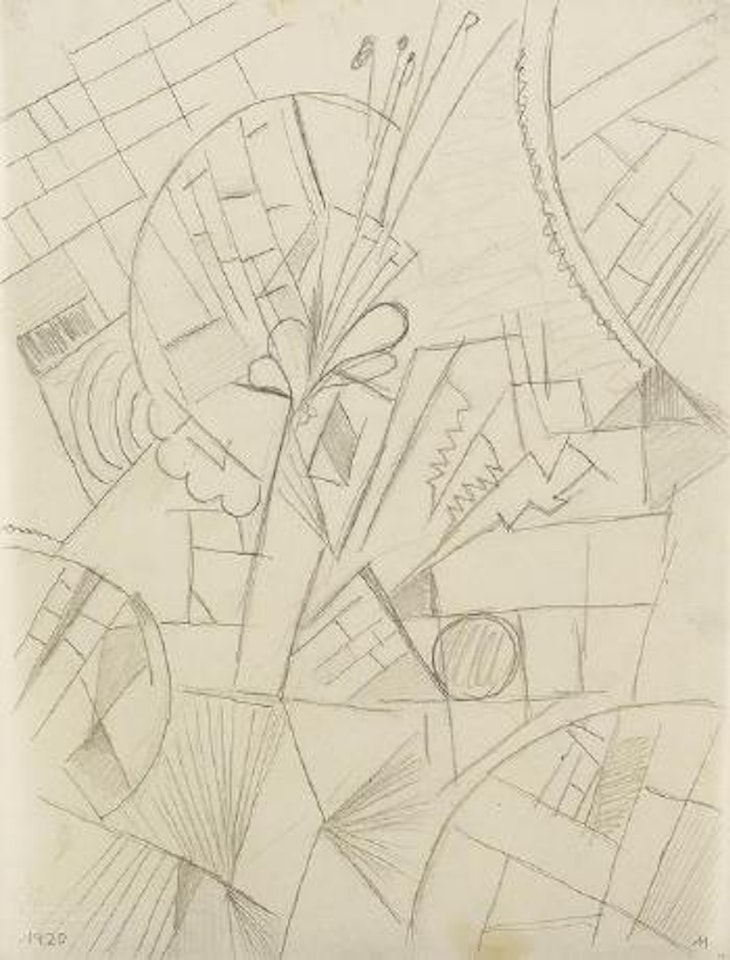 Entwurf zu 'Blumenbild' by Walter Dexel