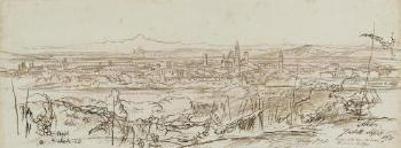 Veduta di Alba by Edward Lear