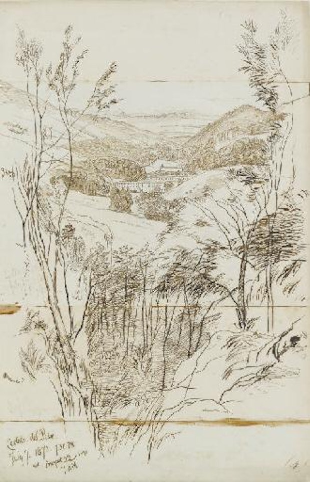Certosa di Pesio con le Missioni della Consolata by Edward Lear