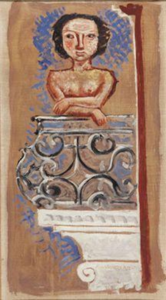 Donna al balcone by Massimo Campigli