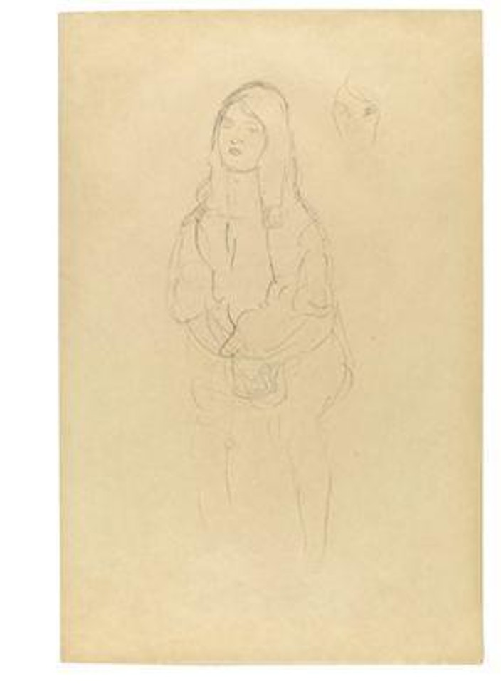 Portrait of Mäda Primavesi, with repetition of head by Gustav Klimt