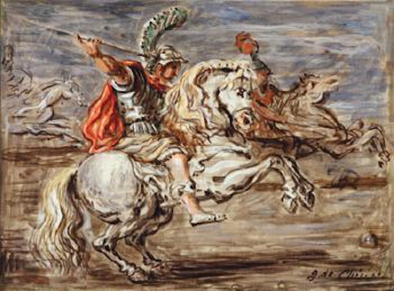 Cavallo e cavaliere by Giorgio de Chirico