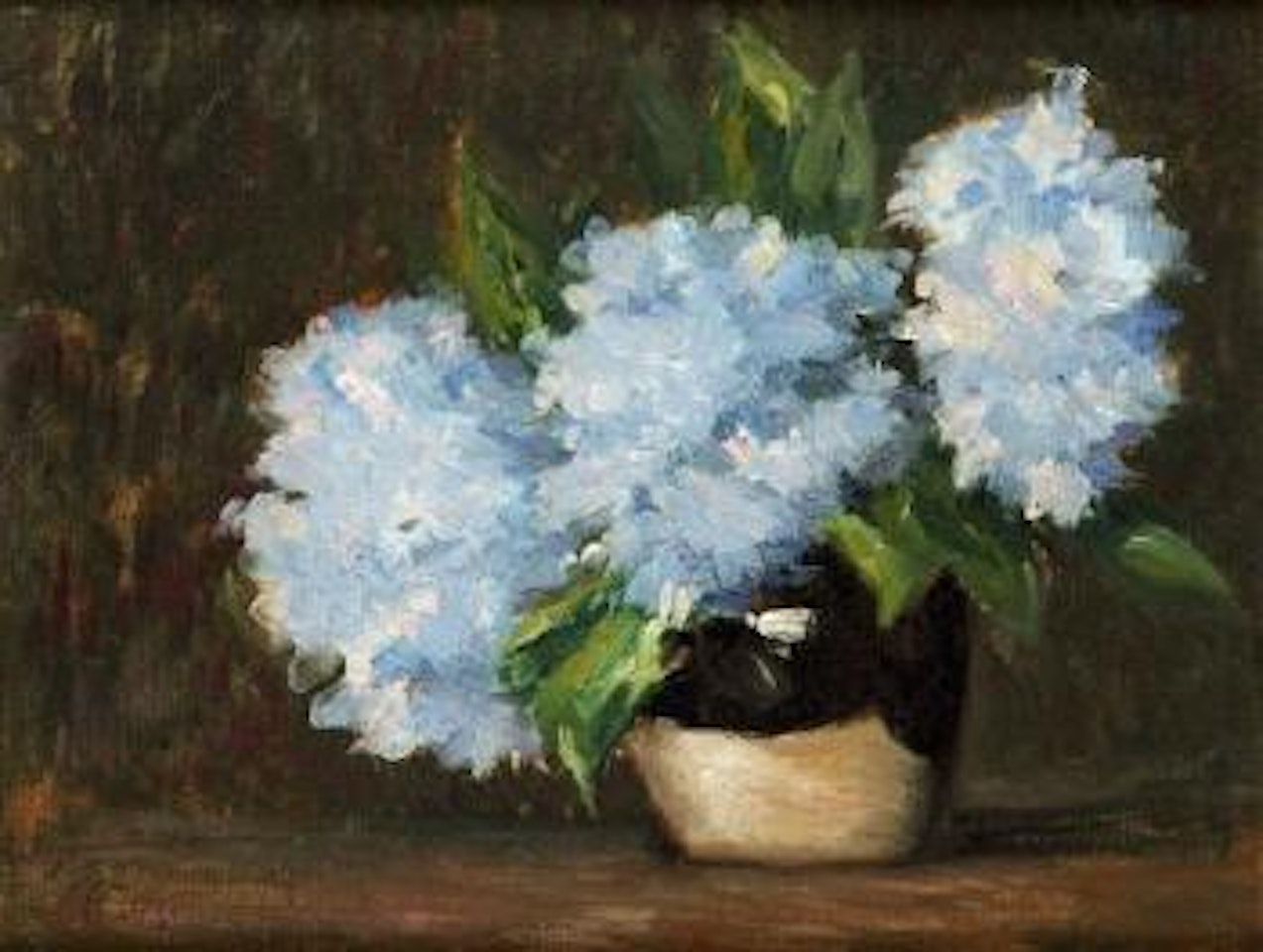Bouquet d'hortensias by Jean Gabriel Domergue