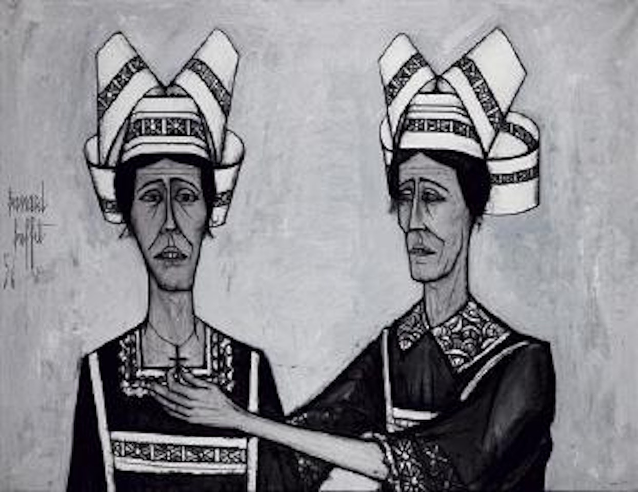 Les deux bretonnes by Bernard Buffet