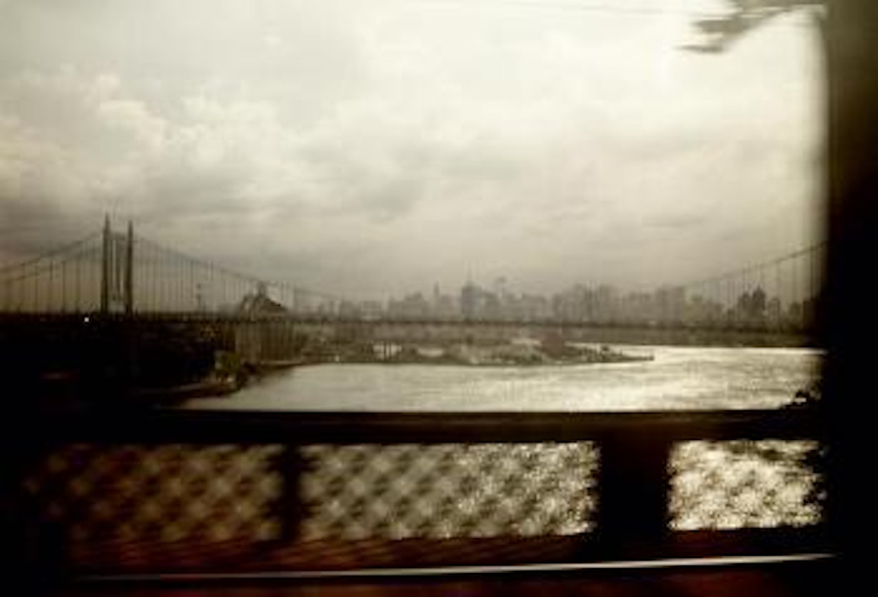 NY skyline from the bridge by Nan Goldin