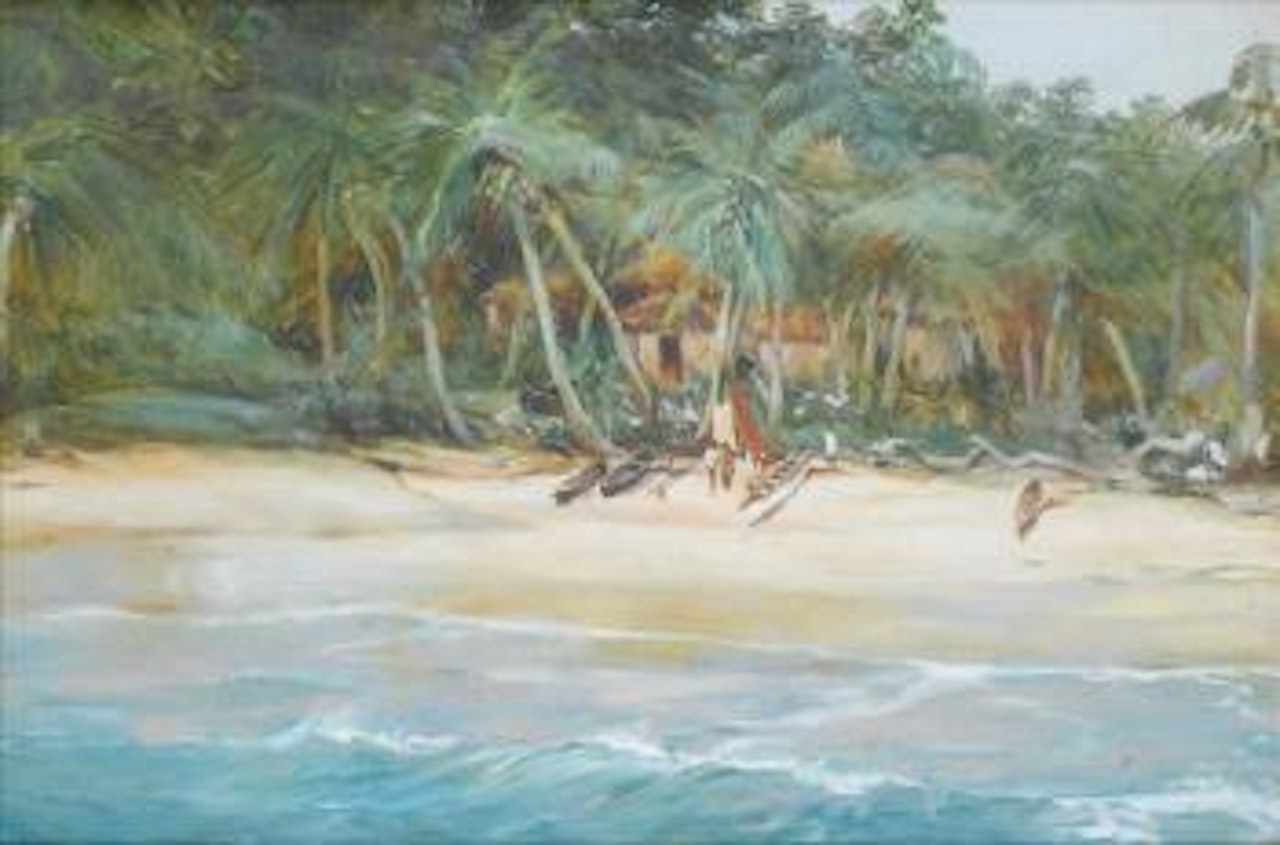 The Pearl Islands, St Elmo Bay by Montague Dawson