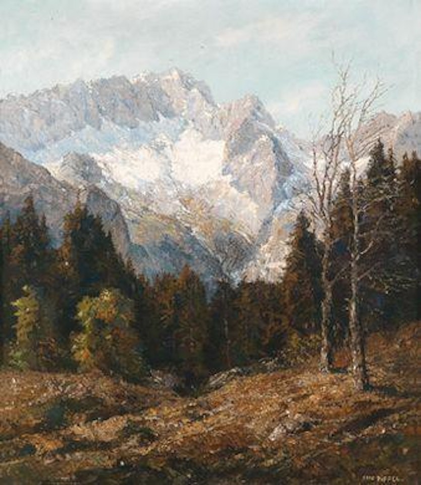 Spring on the Zugspitze by Otto Pippel