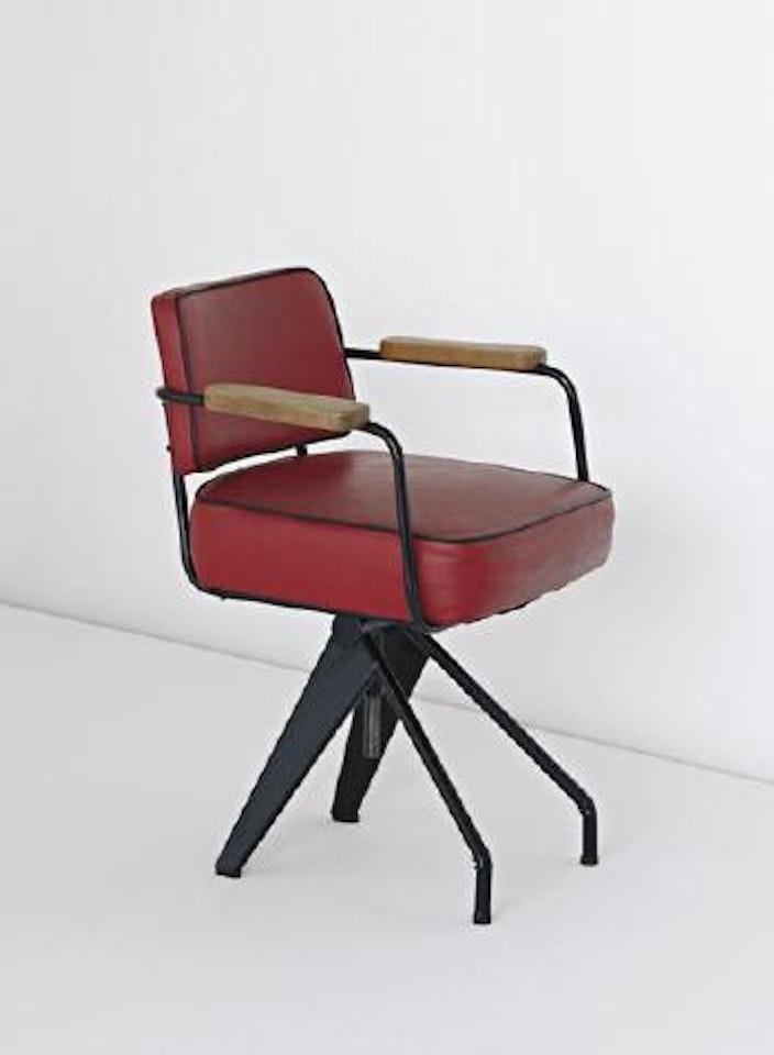 Very rare swivelling office chair by Jean Prouvé