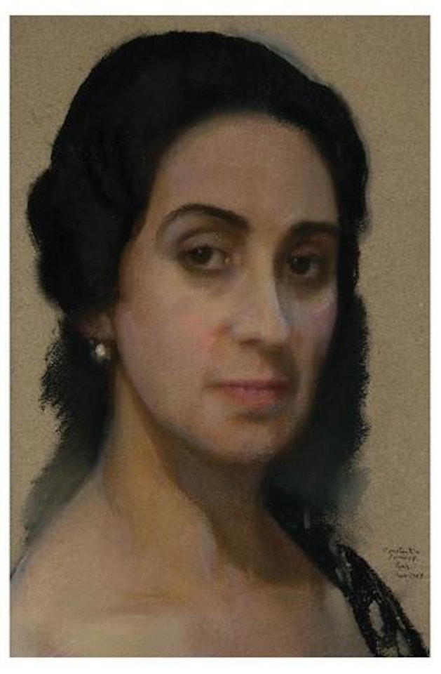 Portrait of Mrs. Girshman by Konstantin Somov