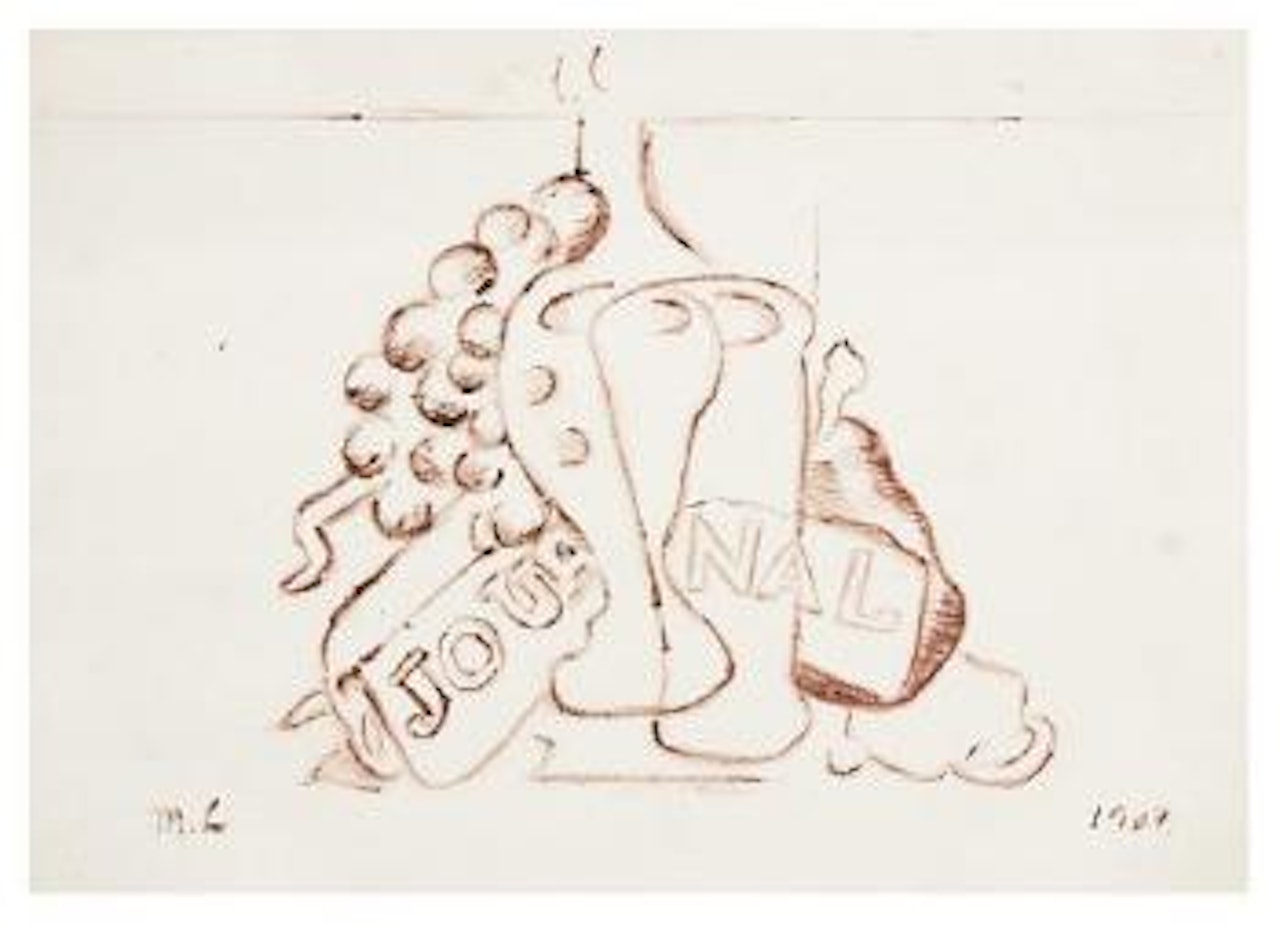 Cubistic still life by Mikhail Larionov