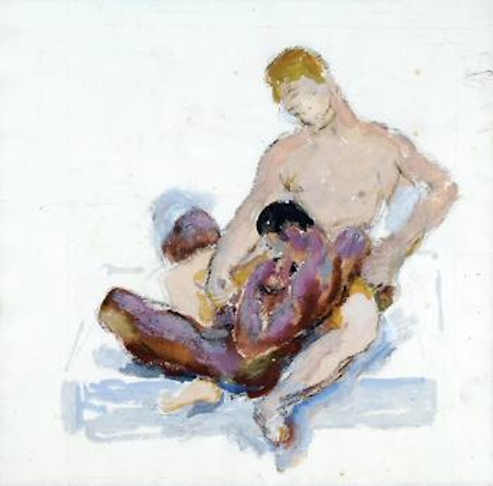 A homoerotic scene by Duncan Grant
