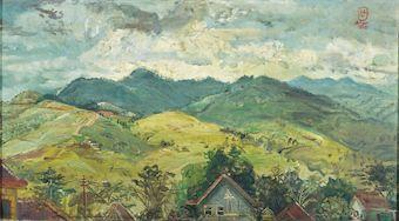 View of Bogor by Sindutomo Sudjojono