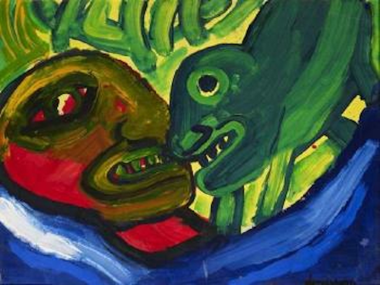 Le baiser du chien by Bengt Lindstrom