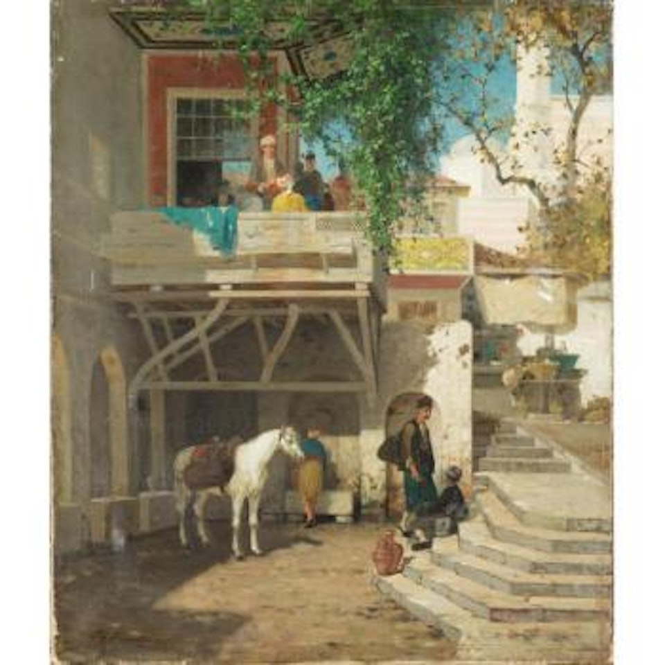 Scène De Rue Animée by Germain-Fabius Brest