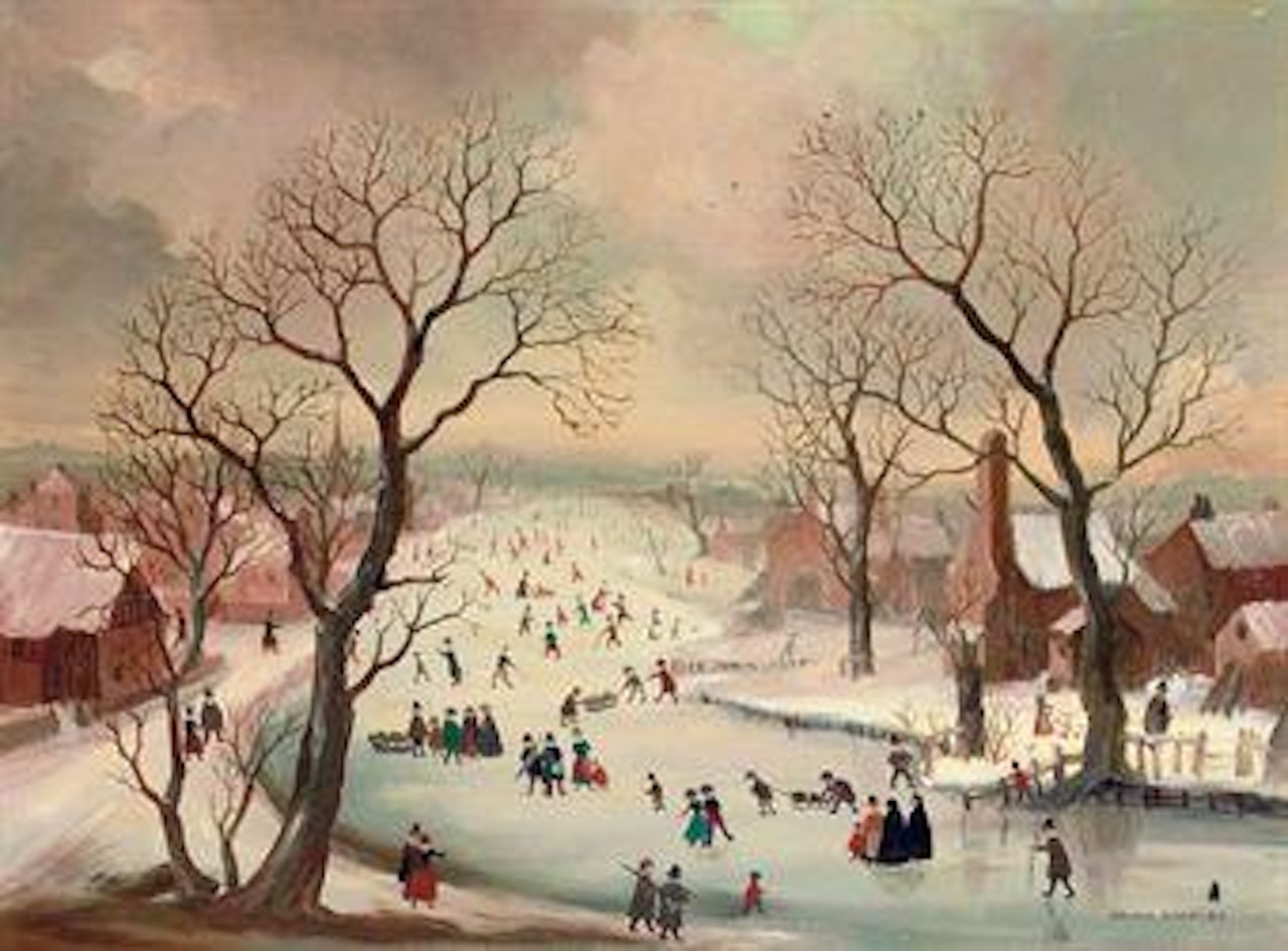 A Winter's Day, after Avercamp by Helen Bradley