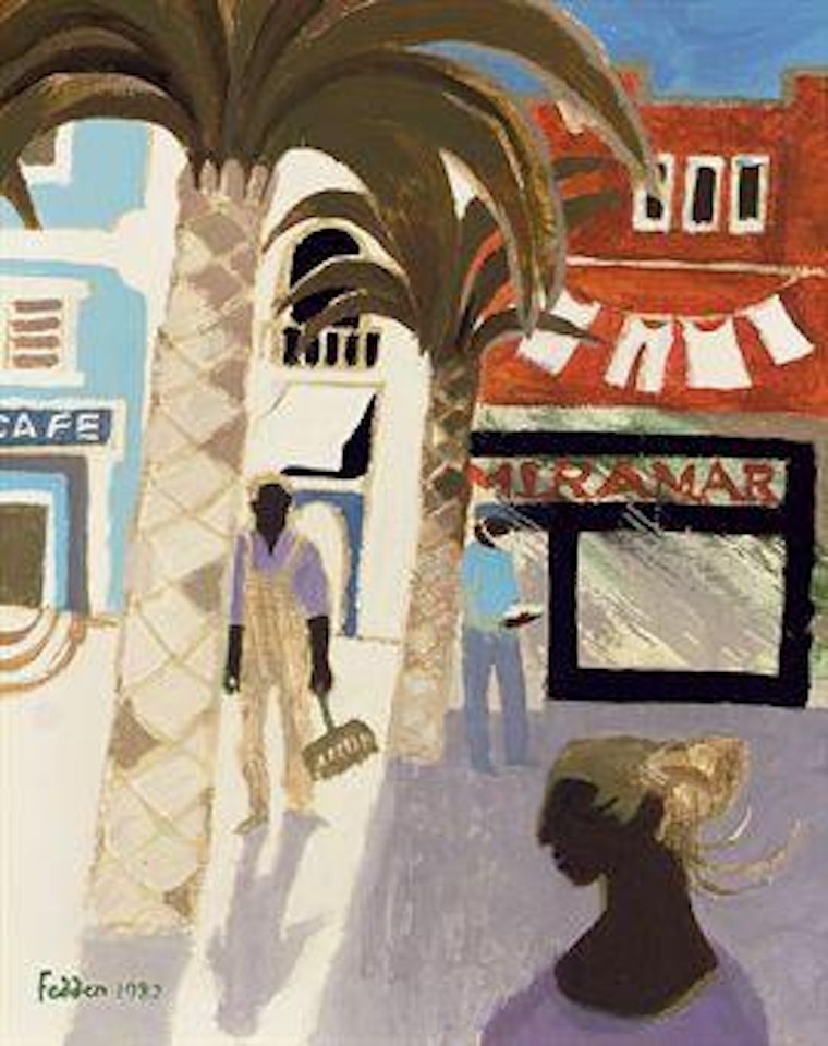 Julian with a sketchbook by Mary Fedden