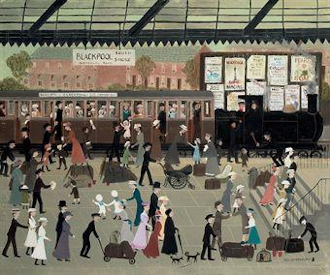 Blackpool Station by Helen Bradley