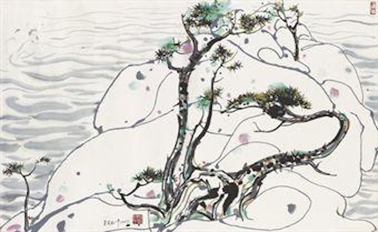 Rocks by the Sea by Wu Guanzhong