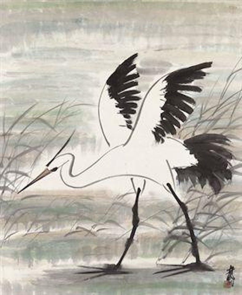 Spirited Crane by Lin Fengmian
