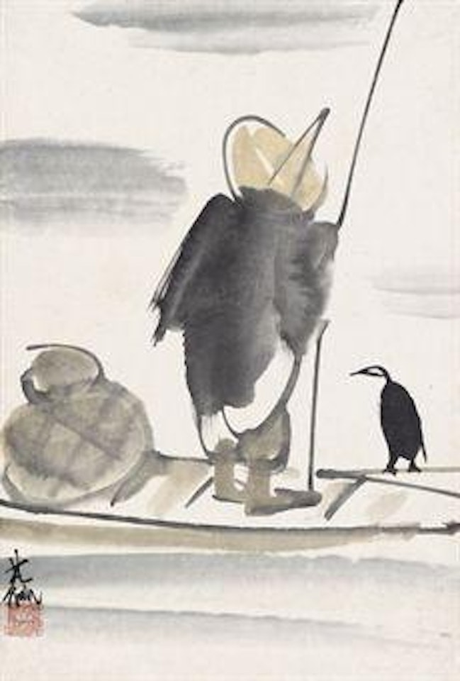 Fisherman by Lin Fengmian