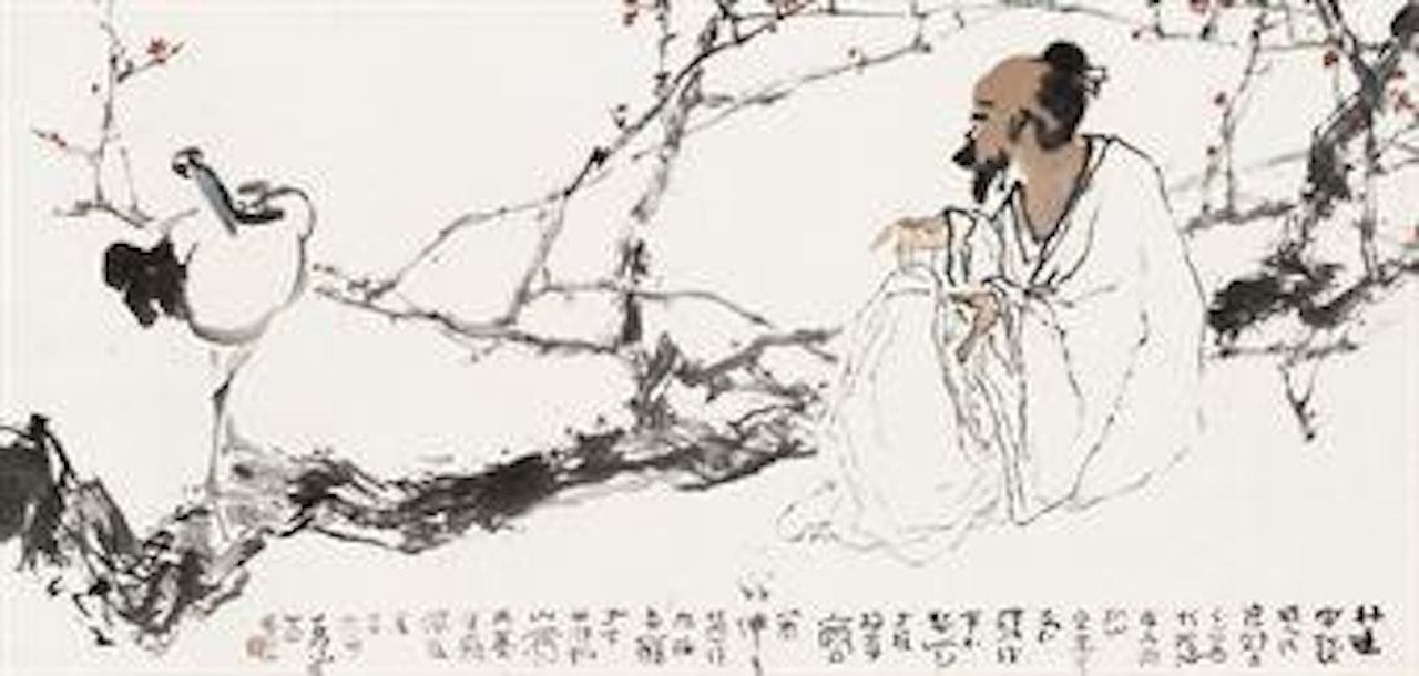 Devotion to Prunus and Crane by Yang Shanshen